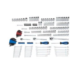 Kobalt Standard (SAE) And Metric Polished Chrome Mechanic's Tool Set With Tool Case - 127-Piece 7 Kobalt Standard (SAE) And Metric Polished Chrome Mechanic's Tool Set With Tool Case - 127-Piece -Kobalt Tool Shop 1060610 48817646
