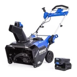 Kobalt 80V-22-in Single Stage Electric Cordless Snow Blower - 1 Battery Included -Kobalt Tool Shop 1076663 42711992 001