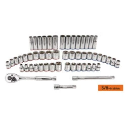 Kobalt Standard (SAE) And Metric Polished Chrome Mechanic's Tool Set With Tool Case - 127-Piece -Kobalt Tool Shop 14195530d L