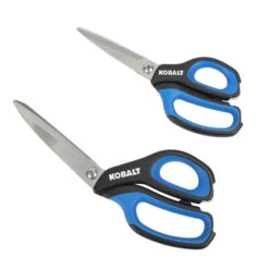 Kobalt 4.7-in Stainless Steel Molded Handle Scissors Kit Of 2 -Kobalt Tool Shop 19225207 L
