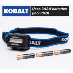 Kobalt 450 Lumens LED Headlamp (Batteries Included) -Kobalt Tool Shop 19225279da L