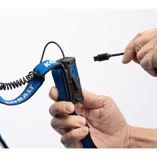 Kobalt 400 Lumens LED Rechargeable Headlamp Kobalt 400 Lumens LED Rechargeable Headlamp -Kobalt Tool Shop 19225280b L