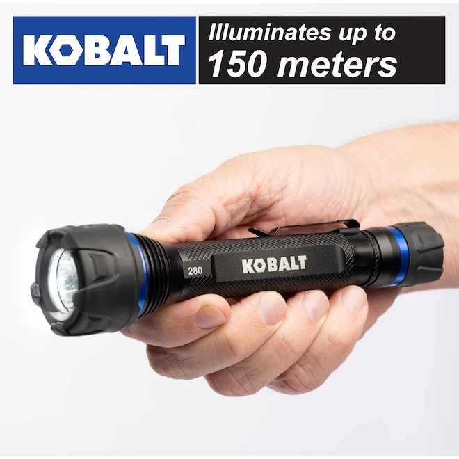 Kobalt Virtually Indestructible Waterproof - 280 Lumens LED Flashlight (Batteries Included) Kobalt Virtually Indestructible Waterproof - 280 Lumens LED Flashlight (Batteries Included) -Kobalt Tool Shop 19225282ca L