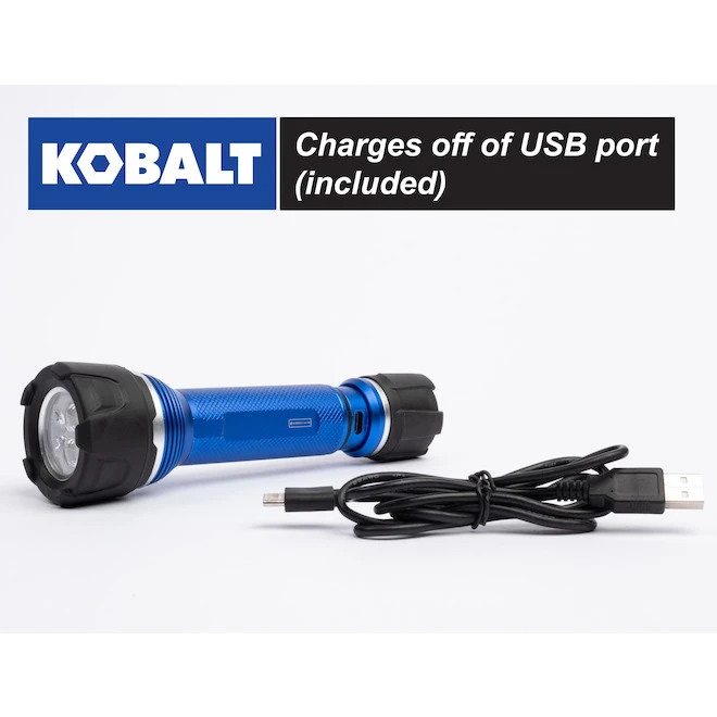 Kobalt Rechargeable - 600 Lumens LED Flashlight Kobalt Rechargeable - 600 Lumens LED Flashlight -Kobalt Tool Shop 19225284da L
