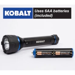 Kobalt Virtually Indestructible Waterproof - 1500 Lumens LED Flashlight (Batteries Included) -Kobalt Tool Shop 19225285ca L