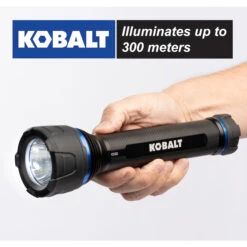Kobalt Virtually Indestructible Waterproof - 1500 Lumens LED Flashlight (Batteries Included) -Kobalt Tool Shop 19225285da L