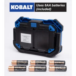 Kobalt - 1000 Lumens LED Work Light (Batteries Included) -Kobalt Tool Shop 19225287ca L