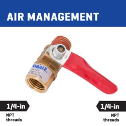 Kobalt NPT Mini Ball Valve 1/4-In -Kobalt Tool Shop 221029 04039978 001