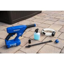 Kobalt 40-Volt Electric Handheld Pressure Washer Kit - 2-Ah - 600-PSI - Blue -Kobalt Tool Shop 2735850 44313071