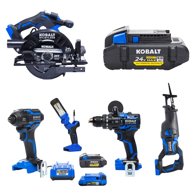 Kobalt XTR 3-Tool Combo Kit - Batteries, Charger and Hard Case Included - Brushless Motor Kobalt XTR 3-Tool Combo Kit - Batteries, Charger And Hard Case Included - Brushless Motor -Kobalt Tool Shop 32165010b L