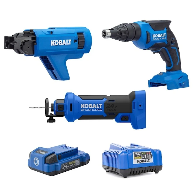 Kobalt XTR 3-Tool Combo Kit - Batteries, Charger and Hard Case Included - Brushless Motor Kobalt XTR 3-Tool Combo Kit - Batteries, Charger And Hard Case Included - Brushless Motor -Kobalt Tool Shop 32165010d L