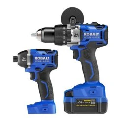 Kobalt 24-V Max Cordless Tools Combo - Drill-Driver And Impact Driver - Brushless Motor With Battery And Charger -Kobalt Tool Shop 45595020b L