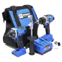 Kobalt 24-V Max Cordless Tools Combo - Drill-Driver And Impact Driver - Brushless Motor With Battery And Charger -Kobalt Tool Shop 45595020c L