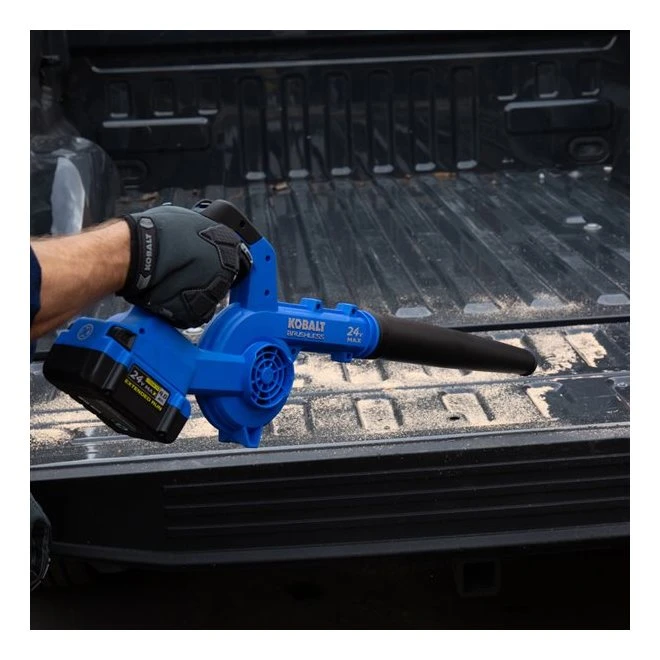 Kobalt 24 V Max Jobsite Blower - Lightweight - Black and Blue - Bare Tool without Battery Kobalt 24 V Max Jobsite Blower - Lightweight - Black And Blue - Bare Tool Without Battery -Kobalt Tool Shop 45595030c L
