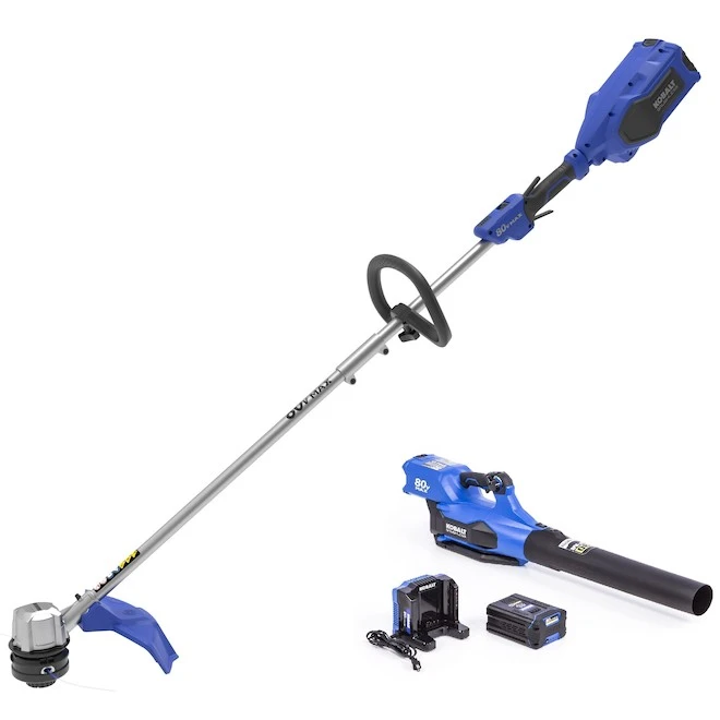 Kobalt String Trimmer and Blower Combo with 80 V Battery - 14-16-in - 630 CFM - Brushless Motor Kobalt String Trimmer And Blower Combo With 80 V Battery - 14-16-in - 630 CFM - Brushless Motor -Kobalt Tool Shop 46835086 L