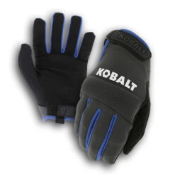 Kobalt Mechanic Gloves - Synthetic Leather - Unisex - Large - Black -Kobalt Tool Shop 56145142 L