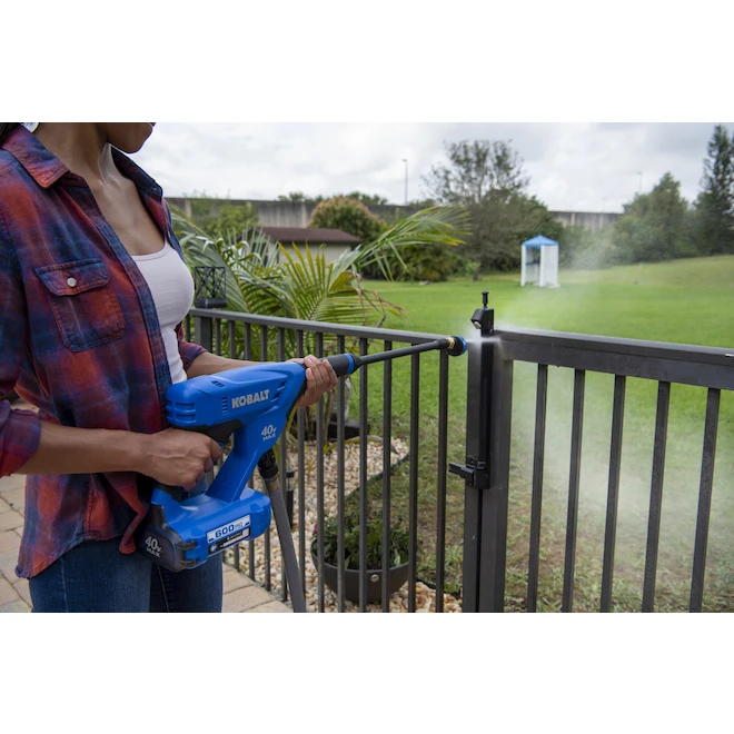 Kobalt 40-Volt Electric Handheld Pressure Washer Kit - 2-Ah - 600-PSI - Blue Kobalt 40-Volt Electric Handheld Pressure Washer Kit - 2-Ah - 600-PSI - Blue -Kobalt Tool Shop 65415002d L