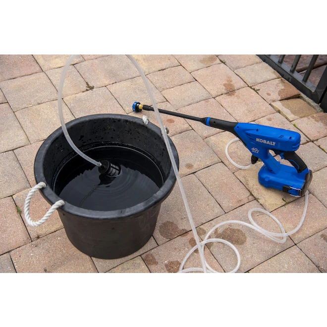 Kobalt 40-Volt Electric Handheld Pressure Washer Kit - 2-Ah - 600-PSI - Blue Kobalt 40-Volt Electric Handheld Pressure Washer Kit - 2-Ah - 600-PSI - Blue -Kobalt Tool Shop 65415002e L