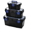 Kobalt 3-Pack Black Plastic Stackable Portable Tool Box -Kobalt Tool Shop 72005001 L