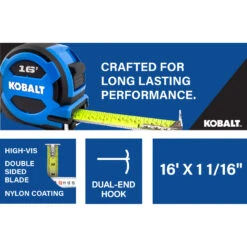 Kobalt 16 Tape Measure -Kobalt Tool Shop 857850 16463700